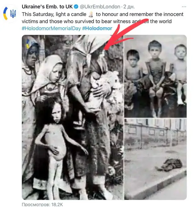 Украинское посольство в Британии сплясало на костях и попалось на грязном фейке