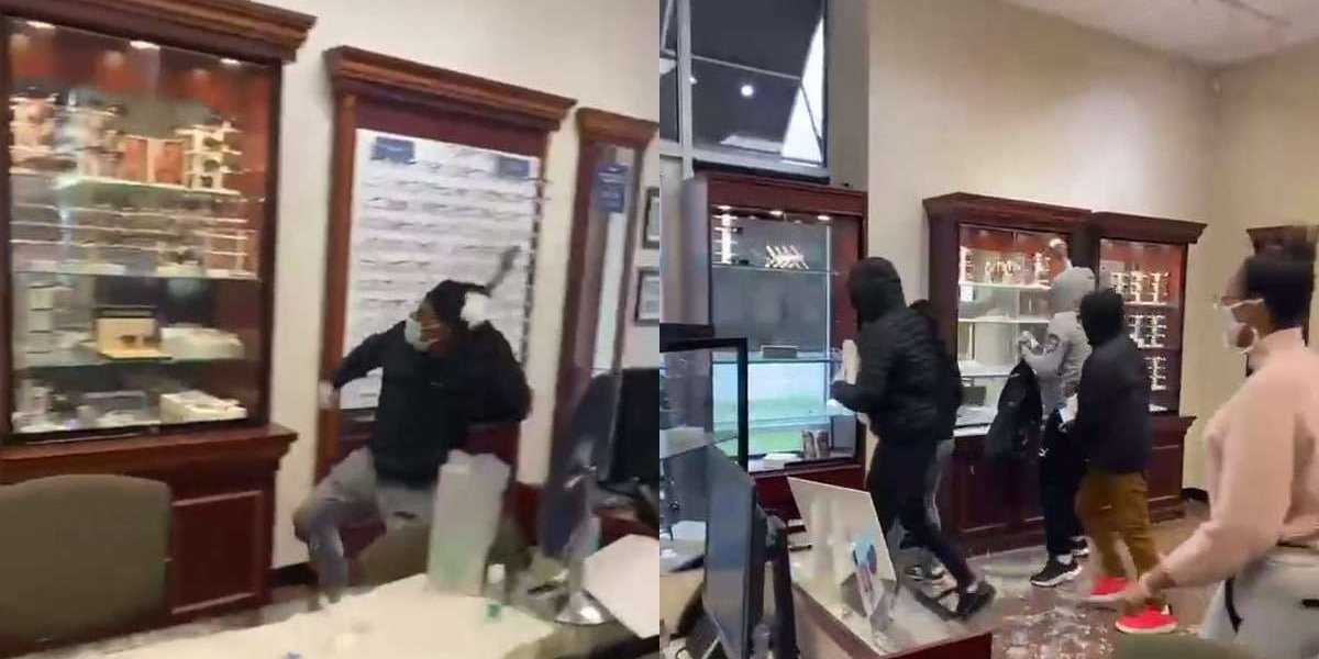 Афроамериканцы безнаказанно ограбили магазин на 20 тысяч долларов прямо на глазах у продавца
