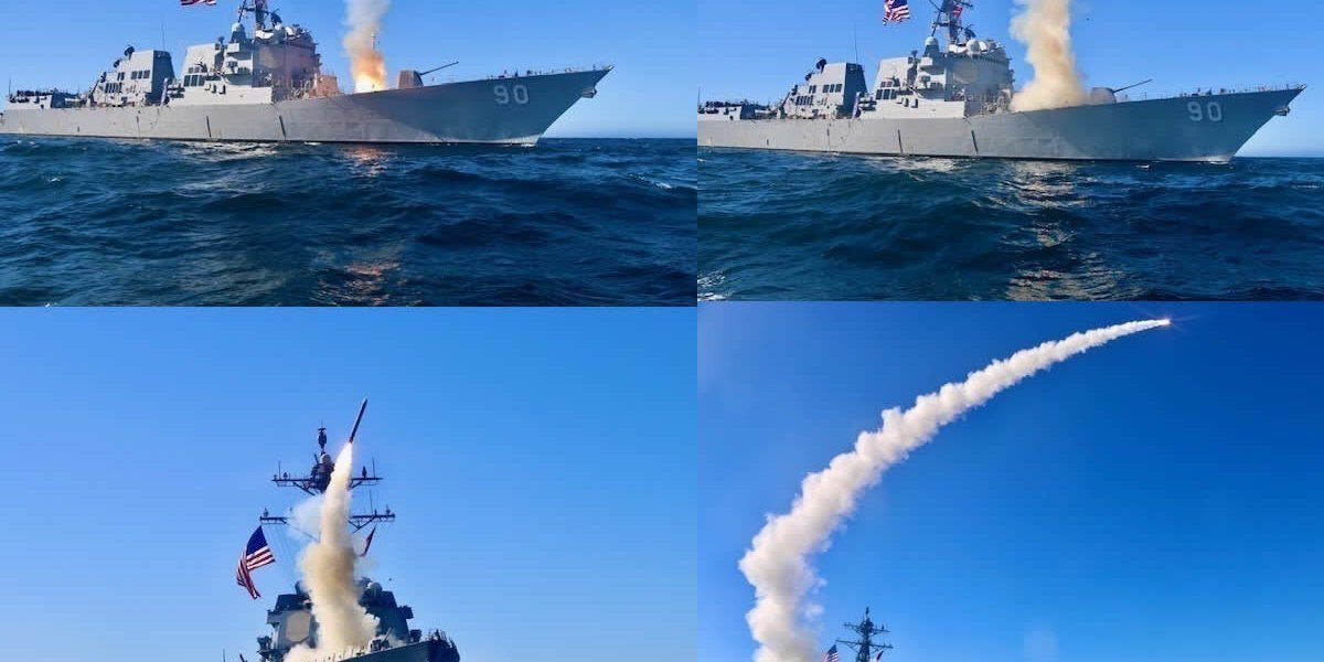 Эсминец США с 56 «Томагавками» на борту встал в 299 км от Санкт-Петербурга Эсминец США с 56 «Томагавками» на борту встал в 299 км от Санкт-Петербурга